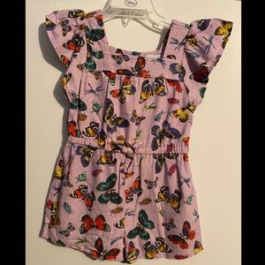 Old navy 3T romper with butterflies